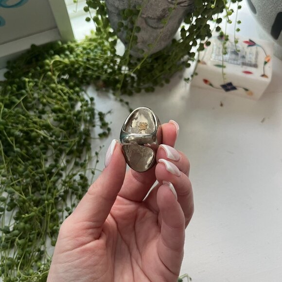 Alexis Bittar Molten Silver Crystal Ring - Picture 3 of 4